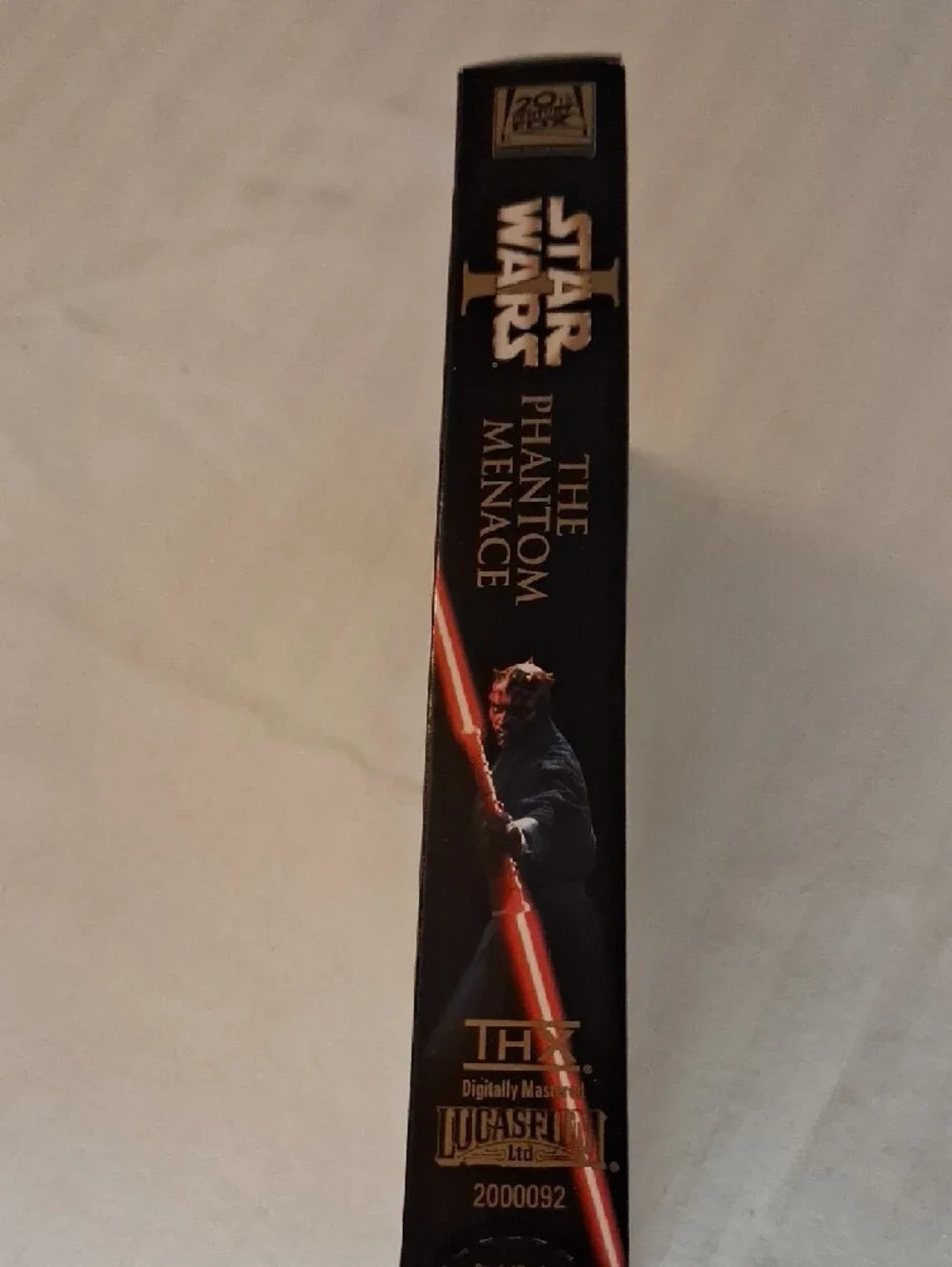 Star Wars: The Phantom Menace VHS Box - Black with Red/Gold Artwork